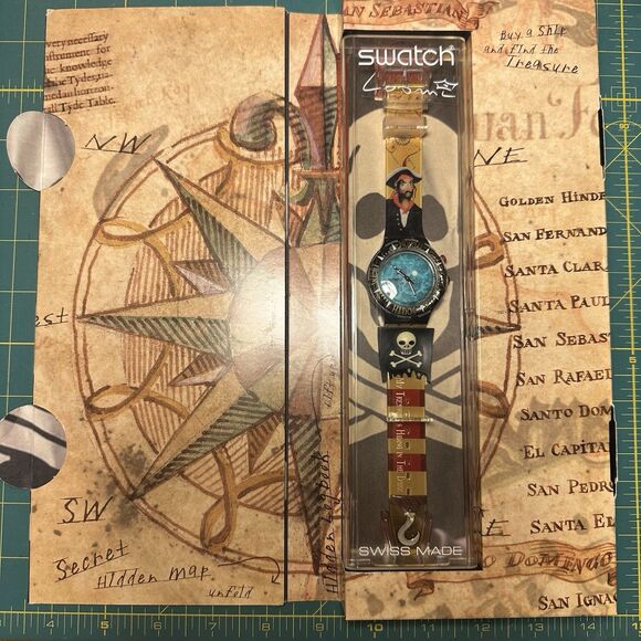 Swatch Other - NEW Swatch Scuba 200 Watch UNCINO PIRATE SDB902 with Original Box & Papers 1999